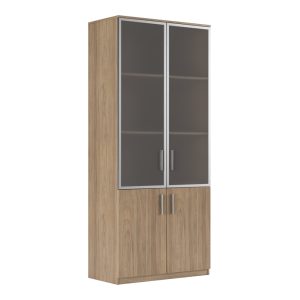 Шкаф для бумаг со стеклом 90x45x205.6