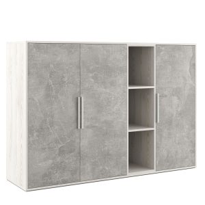 Шкаф средний 3 створки, с нишей 168.8x45x115.7