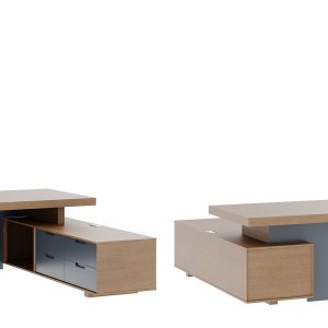 Стол письменный с тумбой большой 220x204x76