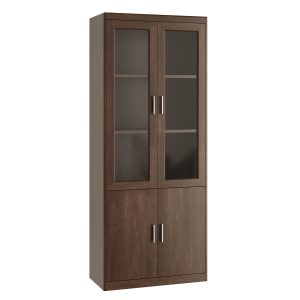 Шкаф для бумаг со стеклом 90x45x220