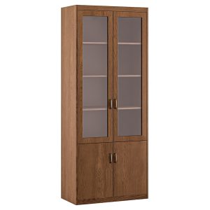 Шкаф для бумаг со стеклом 90x45x220