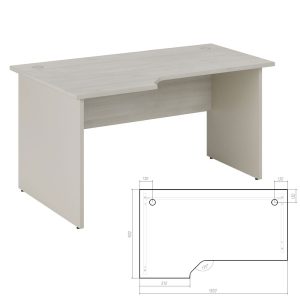 Стол эргономичный левый 150x90x75