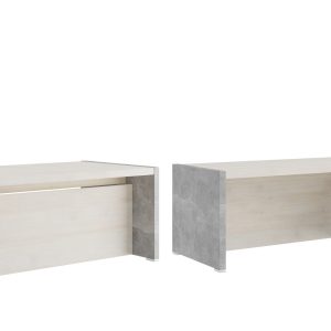 Стол письменный на опорной креденции 195x174x75