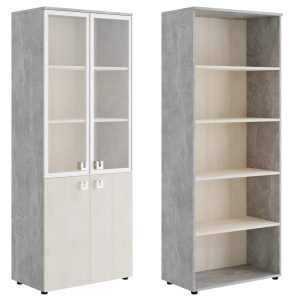Шкаф для бумаг со стеклом 78x45x198