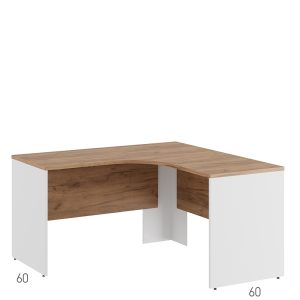 Стол эргономичный левый 140x140x75