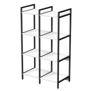 10ССД.4.400 Стеллаж средний двойной 4 полки, узкий 780x400x1328