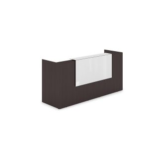 1КР-КЛ.001.1 Комплект Ресепшн с фартуком HPL 2432x750x1149 с подсветкой