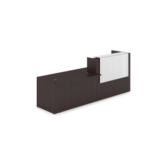 1КРС-КЛ.007 Комплект Ресепшн с фартуком HPL 2832x901x1149 без подсветки